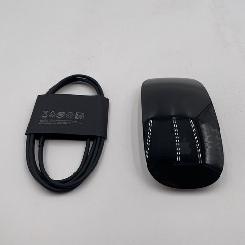 Apple Magic Mouse Wireless Bluetooth Rechargeable USB-C MultiTouch Surface Black - 第 1/7 張圖片