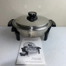 Kitchen Craft By West Bend Liquid Core Stainless Steel Electric Skillet 010OCU