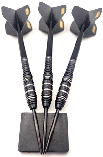 90% Tungsten Darts Set 22,5g schwarz oder gold 90% Barrels Stems & Dart Flights