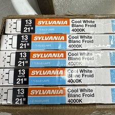 Sylvania F13T5/CW 13 Watt 21" Fluorescent Light Bulb 21368 Cool White - 25 Pack