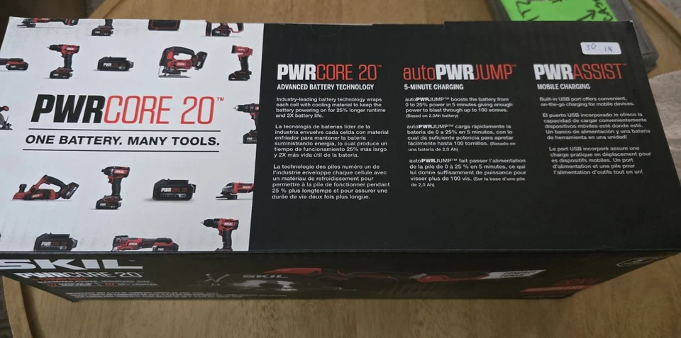 SKIL PWR CORE 20 Brushless 20V 4-1/2 In. Compact Circular Saw Tool Only CR5435B - Image 2 of 4