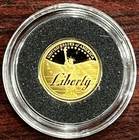 American Mint Gold Coin .5g 585 Gold 14k -Liberty Symbol of Freedom