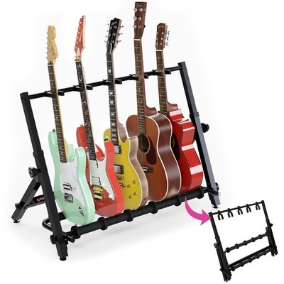 Liquid Stands Multi Guitar Rack Stand for Acoustic, Bass, Ukuleles and Electr...