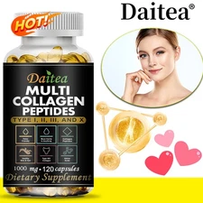Multi-Collagen Peptide Capsules-Nourishes- Strengthens Hair-Skin-Nails-and Bones