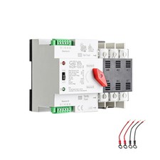 Automatic Transfer Switch Three Phase ATS 100A 220V Power Transfer Switch Din...