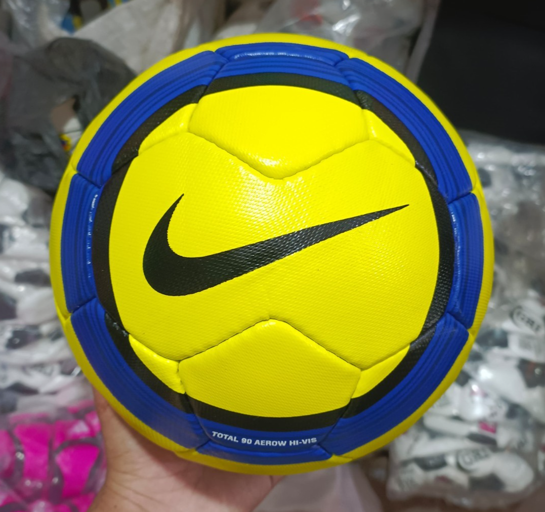 Ballon De Foot T90 Aerow Taille 5 – Modèle 2005-06, Multicouleur, Cousu Main, Polyvalent