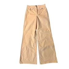 J. Crew Wide Leg Trouser in Washed Velvet, Peche Clair, 26, NWT