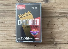 Kodak TC-30 Camcorder Video Tape For VHS C 30 Minutes New In Packaging
