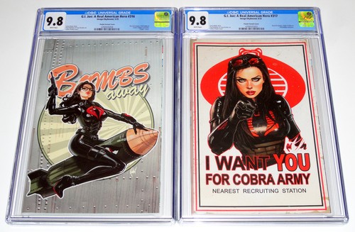 G.I. Joe: ARAH #316 & #317 CGC 9.8 (2025) Cedric Poulat Baroness Variant