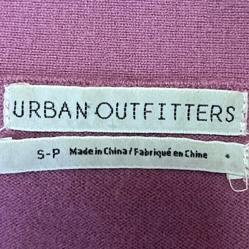 Cárdigan Suéter Top Urban Outfitters Rosa Cuello en V Grande Abotonado Recortado Talla S Foto 3 de 4