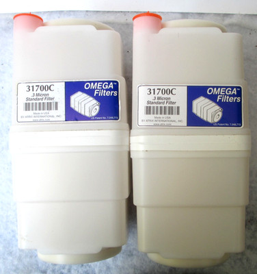 New Omega Filter Atrix 31700C .3 Micron Standard Dust Filter (2) Cartridges NOS
