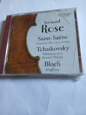 LEONARD ROSE PLAYS SAINT-SAENS TCHAIKOVSKY & BLOCH CD SEALED MASSENET GREENE