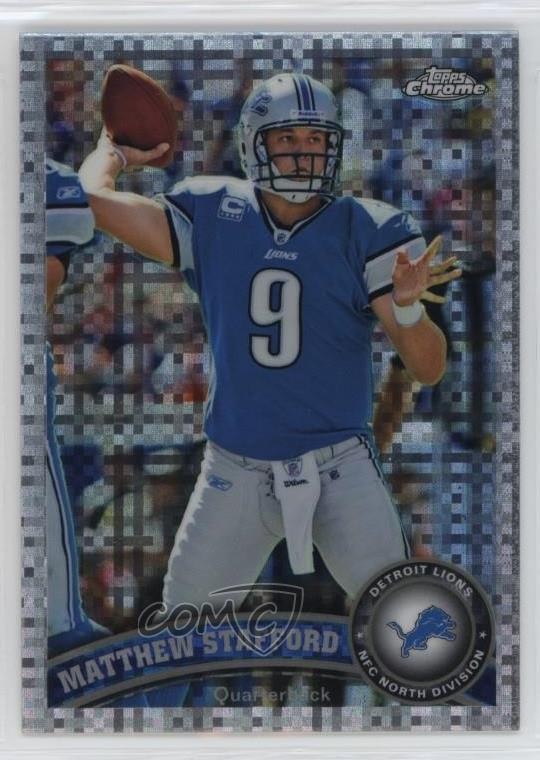 2011 Topps Chrome X-Fractor Matthew Stafford #4