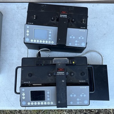 Ericsson FSU 925 & 925rtc W/ Power Supple Lot Of 2 Untested Fusion Splicer