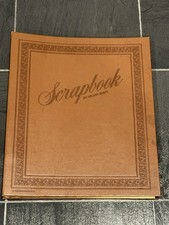 Scrapbook by Deluxe Craft Brown Cover 14 x 12 100 Pages Vintage USA READ