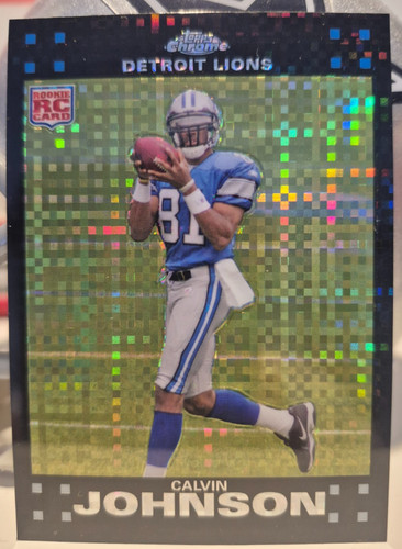 Calvin Johnson [Xfractor] #TC200 2007 Topps Chrome card