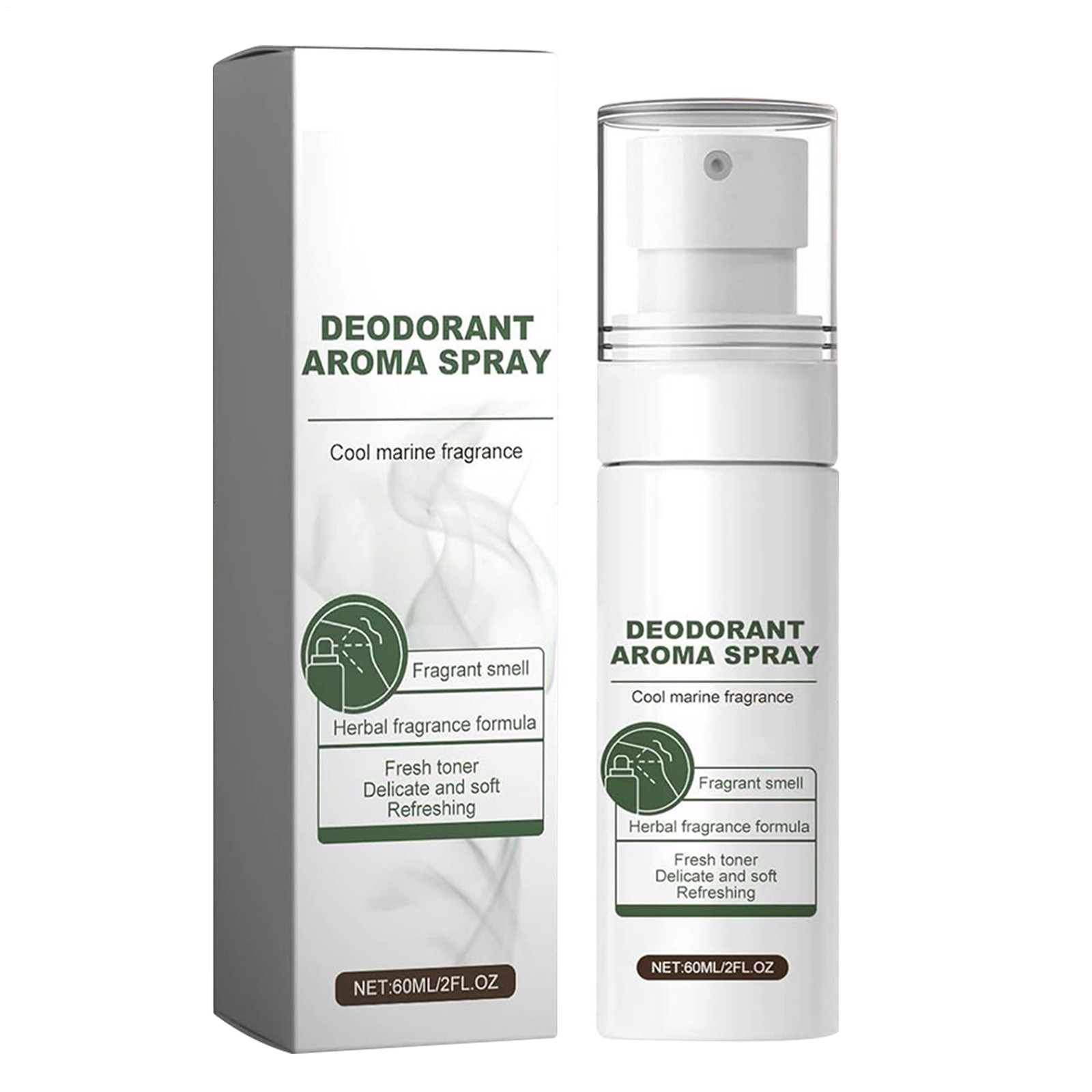 Deodorizing Body Spray 60ml Adults Underarm Odor Remover Daily Sweat Protection
