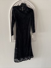 NEW- A New Day Black Lace Midi Dress Size XS