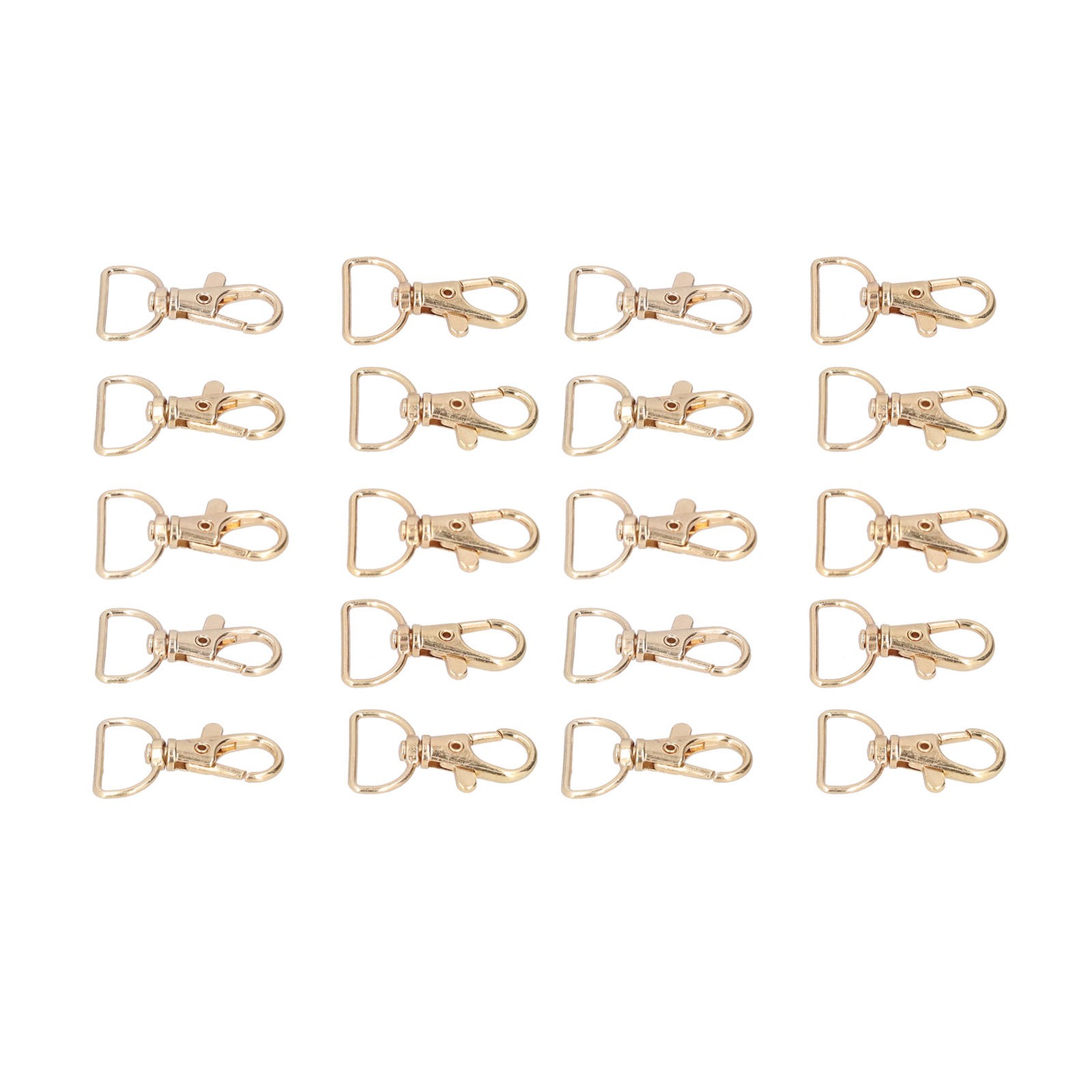 20Pcs Keychain Clip Zinc Alloy DIY Corrosion Resistance Durable Glossy Safe K UK