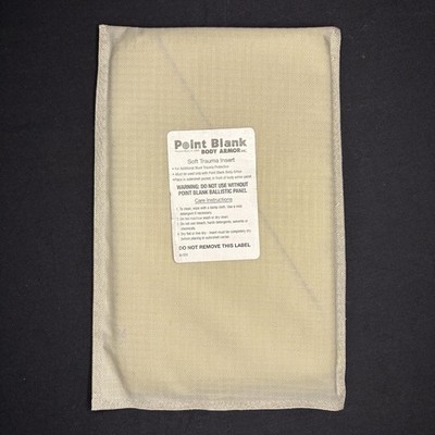 PB Trauma Plate Insert 5x8 Soft Impact Panel Body Armor
