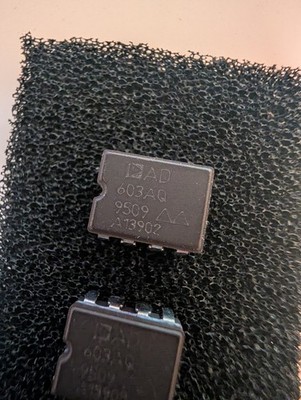 2x Analog Devices AD603AQ 90MHz Variable Gain Amplifier IC 8-CERDIP