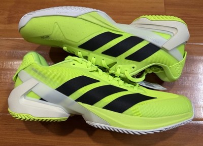 Size 10.5 - adidas Adizero Ubersonic 5 Clay Lucid Lemon Black
