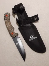 MOSSYOAK FIXED BLADE SKINNING HUNTING SKINNER KNIFE CAMO HANDLE W SHEATH