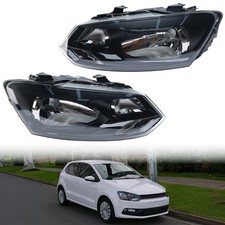 2× Für VW Polo 5 6R 2009-2013 2014 Frontscheinwerfer Scheinwerfer L+R 6R1941015C