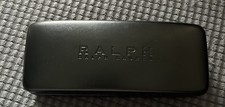 RALPH LAUREN Large Hard Shell Eyeglasses Sunglasses Case Black