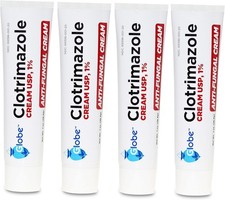 4 Pack Anti-Fungal Cream Cure Athletes Foot, Jock Itch Compare to Lotrimin AF 1 