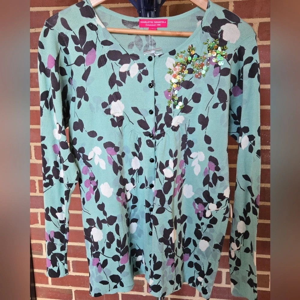 Pull à Fleurs Charlotte Tarantola - Taille XS, Occasion Très Bon état, Léger