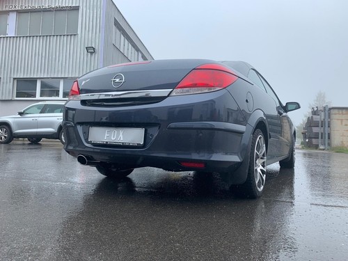  Sportauspuff Opel Astra H Twin-Top 115x85mm oval eingerollt abgeschrägt - Bild 9 von 11