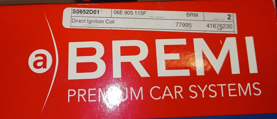BREMI Direct Ignition Coil - 06E905115G - Image 2 of 4