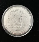 Trump Pence Series 1 Oz .999 Fine Silver Round Trump Train BU In Capsule