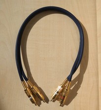 Oehlbach NF1 - Stereo Cinch Kabel - 0,5m – High-End Audio – vergoldet