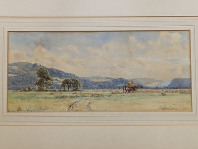 Original Aquarell Gemälde Landschaft signiert von Josiah Clinton Jones RCA 1891