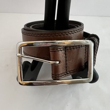 Vtg Banana Republic Triple Stitch Italian Leather Belt Brown Size Style 412259