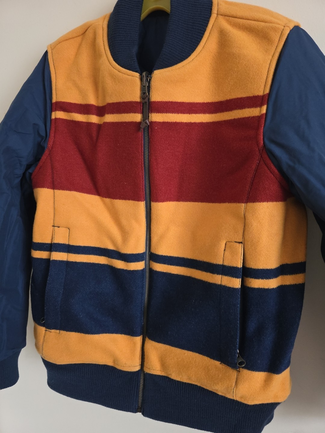 eddie bauer pendleton skyliner reversible bomber … - image 2