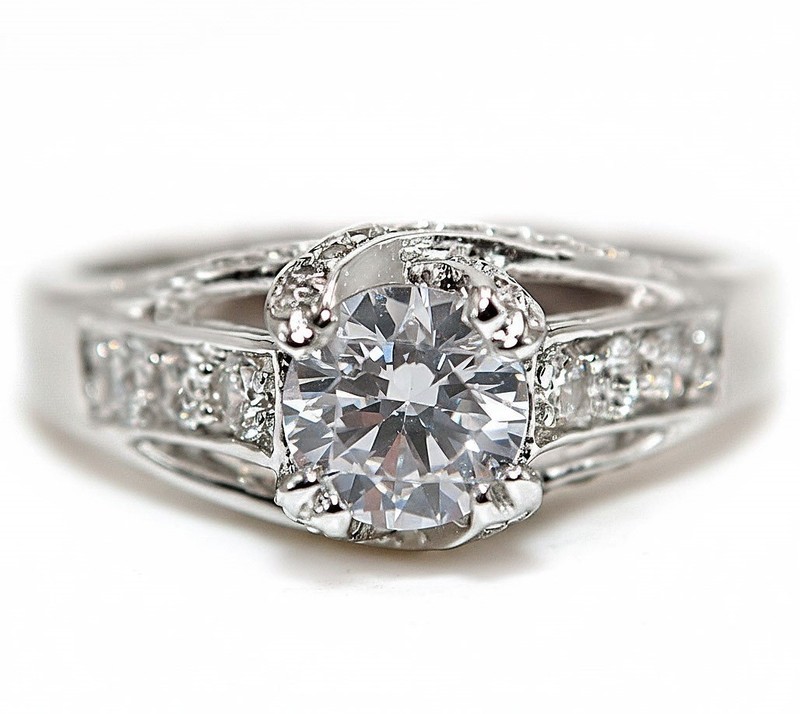 2CT Heat Treated Moissanite 925 Genuine Sterling Silver Ring Jewelry Sz 9