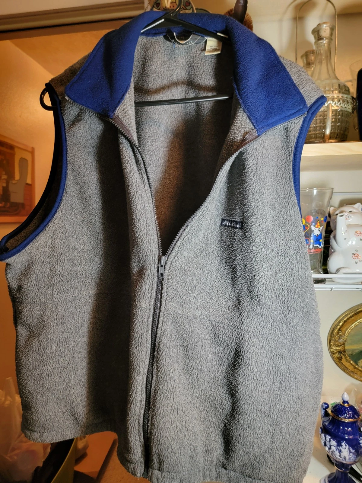 VINTAGE ? EDDIE BAUER MENS FLEECE VEST SIZE XL MADE IN MEXICO