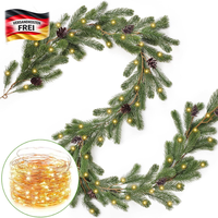Weihnachtsgirlande Mit Beleuchtung 2M 20 Leds Kiefernzapfen Innen AußEn
