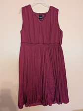 SIMPLY VERA Vera Wang Womens Sleeveless Red Fully Lined Dress XL