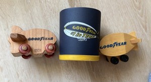 Goodyear Blimp Wood Toy