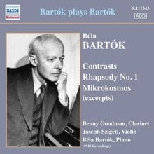 BARTOK plays BARTOK - Mikrokosmos/Contrasts/Rhapsody ... | CD | Zustand sehr gut