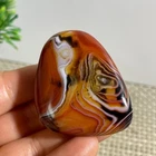 44g Crazy Lace SILK Banded Polished  Tumbled Stone Madagascar