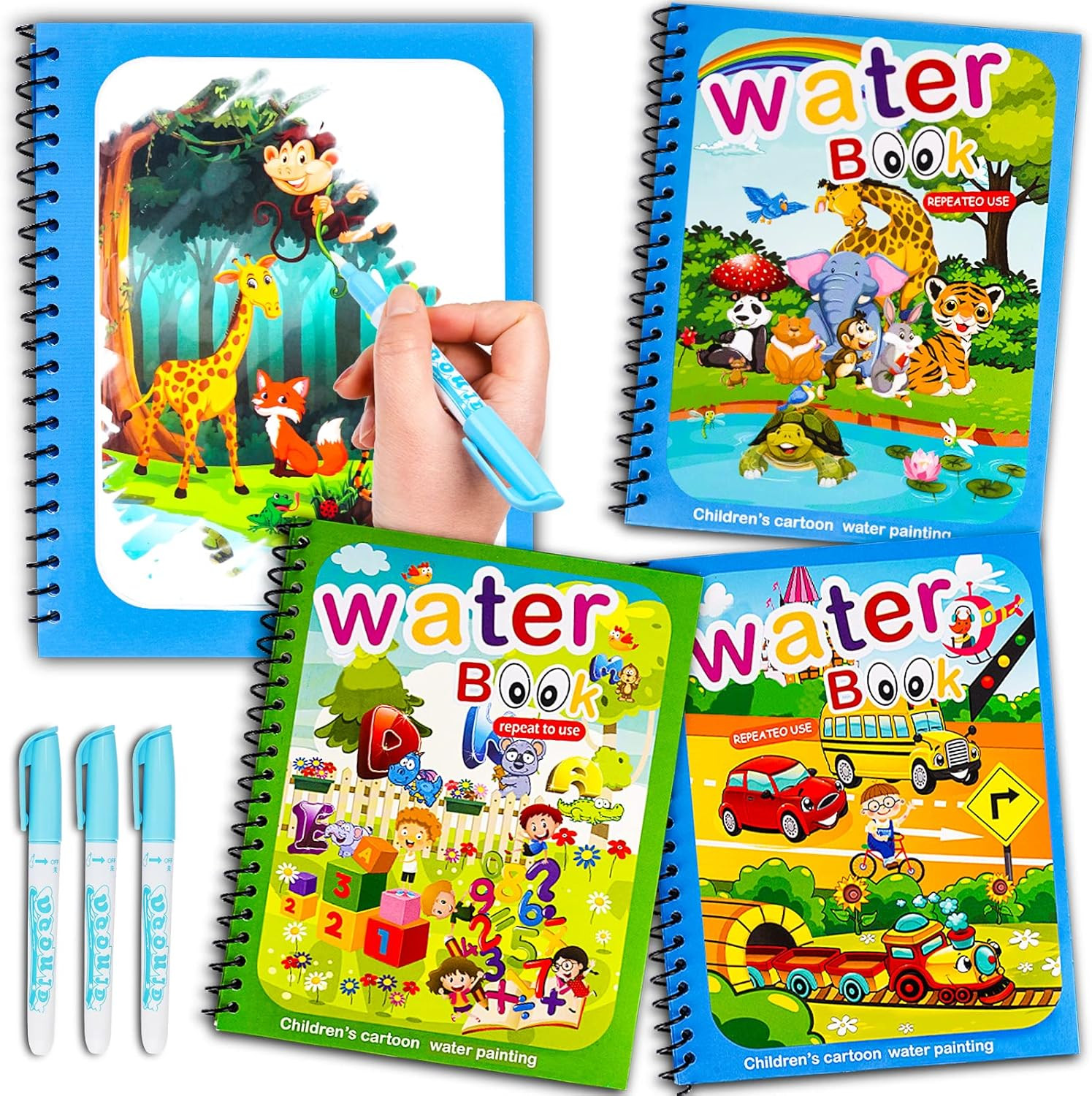 A Water Coloring Books for Toddlers, Reusable Water Doodle B