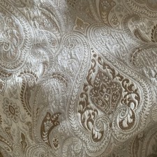 Curtains Pair Brocade Lined, Dunelm.Beige, Cotton Mix Lovely.229cm /137 cm Wide.