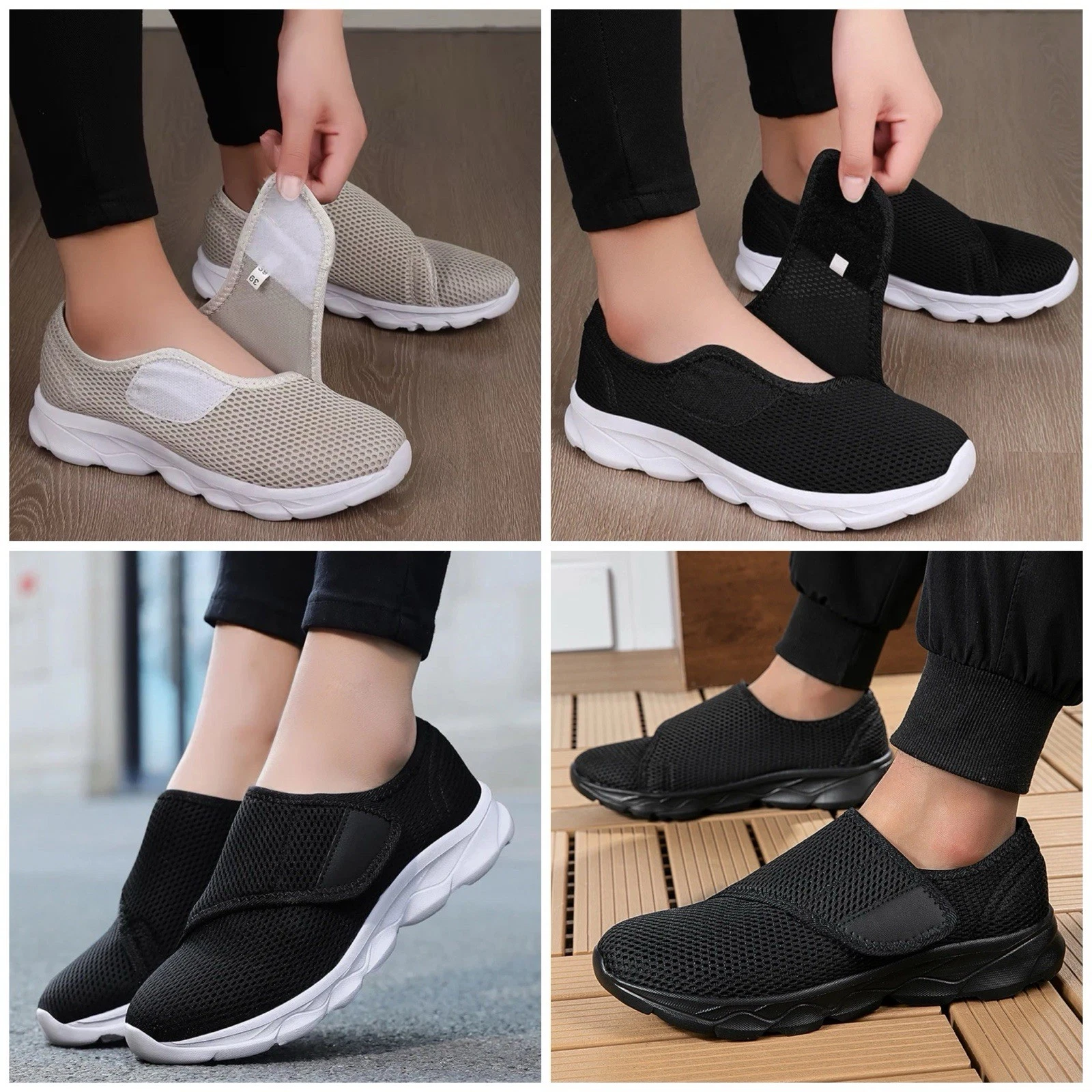 Womens Mens Slip on Orthopedic Shoes Outdoor Casual Walking Sneakers Trainers
