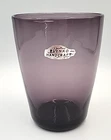 Vintage Blenko Glass Pre-Designer #366X Beaker Vase in color Mulberry
