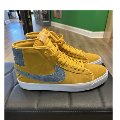 Nike Blazer SB Zoom Pro GT Grant Taylor University Gold Denim Mid Top Suede